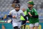 6 April 2018; Tomás O'Connell of Tralee Parnells, Co Kerry, in action against Conor Noonan of Blackrock, Co Limerick, during Day 4 of the The Go Games Provincial days in partnership with Littlewoods Ireland at Croke Park in Dublin. Photo by Piaras Ó Mídheach/Sportsfile
