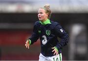 5 April 2018; Phobhe Warner of Republic of Ireland prior to the UEFA Women's U19 European Championship Elite Round Qualifier match between Spain and Republic of Ireland at Turners Cross in Cork. Photo by Eóin Noonan/Sportsfile