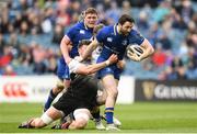 7 April 2018; Barry Daly of Leinster is tackled by George Biagi of Zebre during the Guinness PRO14 Round 19 match between Leinster and Zebre at the RDS Arena in Dublin. Photo by Ramsey Cardy/Sportsfile