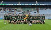 7 April 2018; The Holy Trinity College Cookstown squad before the Masita GAA All Ireland Post Primary Schools Paddy Drummond Cup Final match between St Nathy's College Ballaghaderreen and Holy Trinity College Cookstown at Croke Park in Dublin. Photo by Piaras Ó Mídheach/Sportsfile