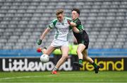 7 April 2018; Kuba Callaghan of St Nathy's College in action against Kyran Robinson of Holy Trinity College during the Masita GAA All Ireland Post Primary Schools Paddy Drummond Cup Final match between St Nathy's College Ballaghaderreen and Holy Trinity College Cookstown at Croke Park in Dublin. Photo by Piaras Ó Mídheach/Sportsfile