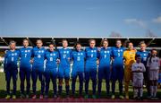6 April 2018; The Slovakia team prior to the 2019 FIFA Women's World Cup Qualifier match between Republic of Ireland and Slovakia at Tallaght Stadium in Tallaght, Dublin. Photo by Stephen McCarthy/Sportsfile