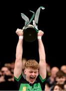 7 April 2018; Holy Trinity College captain Shane Murphy lifts the cup after the Masita GAA All Ireland Post Primary Schools Paddy Drummond Cup Final match between St Nathy's College Ballaghaderreen and Holy Trinity College Cookstown at Croke Park in Dublin. Photo by Piaras Ó Mídheach/Sportsfile