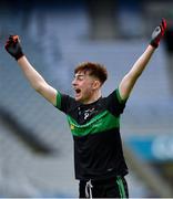 7 April 2018; Eoin Gallagher of Holy Trinity College celebrates after the Masita GAA All Ireland Post Primary Schools Paddy Drummond Cup Final match between St Nathy's College Ballaghaderreen and Holy Trinity College Cookstown at Croke Park in Dublin. Photo by Piaras Ó Mídheach/Sportsfile