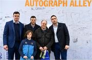 7 April 2018; Leinster players James Ryan, Jack Conan and Robbie Henshaw with supporters in Autograph Alley prior to the Guinness PRO14 Round 19 match between Leinster and Zebre at the RDS Arena in Dublin.  Photo by Sam Barnes/Sportsfile