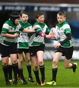 7 April 2018; Action from the Bank of Ireland minis match between Balbriggan RFC and Clane RFC during the Guinness PRO14 Round 19 match between Leinster and Zebre at the RDS Arena in Dublin. Photo by Ramsey Cardy/Sportsfile