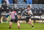 7 April 2018; Action from the Bank of Ireland minis match between Blackrock College RFC and Mullingar RFC during the Guinness PRO14 Round 19 match between Leinster and Zebre at the RDS Arena in Dublin. Photo by Sam Barnes/Sportsfile