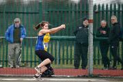 8 April 2018; Bronagh O'Hanlon of Taghmon A.C. Co Wexford, competing in the U18 Women's Hammer Event   during the Irish Life Health National Spring Throws at Templemore in Co. Tipperary. Photo by Sam Barnes/Sportsfile