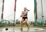 8 April 2018; Aoife Hernon of Claremorris A.C. Co Mayo, competing in the U19 Women's Hammer Event during the Irish Life Health National Spring Throws at Templemore in Co. Tipperary. Photo by Sam Barnes/Sportsfile