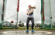8 April 2018; Ciara Sheehy of Emerald A.C. Co Limerick, competing in the U17 Women's Hammer Event   during the Irish Life Health National Spring Throws at Templemore in Co. Tipperary. Photo by Sam Barnes/Sportsfile