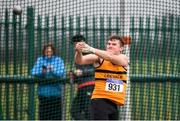 8 April 2018; Padraig O'Callaghan of Leevale A.C. Co Cork, competing in the U19 Men's Hammer Event during the Irish Life Health National Spring Throws at Templemore in Co. Tipperary. Photo by Sam Barnes/Sportsfile