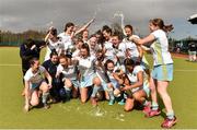8 April 2018; UCD players celebrate following the Women's Irish Senior Cup Final match between UCD and Pegasus at the National Hockey Stadium in UCD, Dublin. Photo by David Fitzgerald/Sportsfile