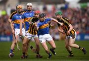 8 April 2018; Alan Flynn of Tipperary in action against Bill Sheehan of Kilkenny during the Allianz Hurling League Division 1 Final match between Kilkenny and Tipperary at Nowlan Park in Kilkenny. Photo by Stephen McCarthy/Sportsfile