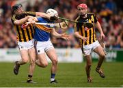 8 April 2018; Brendan Maher of Tipperary in action against Enda Morrissey, left, and James Maher of Kilkenny during the Allianz Hurling League Division 1 Final match between Kilkenny and Tipperary at Nowlan Park in Kilkenny. Photo by Stephen McCarthy/Sportsfile