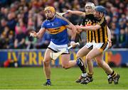 8 April 2018; Padraic Maher of Tipperary in action against Liam Blanchfield, and John Donnelly, right, of Kilkenny during the Allianz Hurling League Division 1 Final match between Kilkenny and Tipperary at Nowlan Park in Kilkenny. Photo by Piaras Ó Mídheach/Sportsfile
