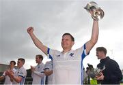 8 April 2018; Three Rock Rovers captain Jody Hosking celebrates following the Men's Irish Senior Cup Final match between Three Rock Rovers and Pembroke Wanderers at the National Hockey Stadium in UCD, Dublin. Photo by David Fitzgerald/Sportsfile