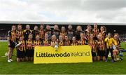 8 April 2018; Kilkenny players celebrate with the cup after the Littlewoods Ireland Camogie League Division 1 Final match between Kilkenny and Cork at Nowlan Park in Kilkenny. Photo by Piaras Ó Mídheach/Sportsfile