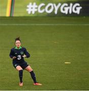 9 April 2018; Sophie Perry-Campbell during Republic of Ireland training at Tallaght Stadium in Tallaght, Dublin. Photo by Stephen McCarthy/Sportsfile