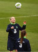 9 April 2018; Diane Caldwell during Republic of Ireland training at Tallaght Stadium in Tallaght, Dublin. Photo by Stephen McCarthy/Sportsfile