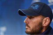 9 April 2018; Backs coach Girvan Dempsey speaking during a Leinster Rugby Press Conference at Leinster Rugby HQ, UCD, Dublin. Photo by David Fitzgerald/Sportsfile