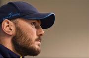 9 April 2018; Backs coach Girvan Dempsey speaking during a Leinster Rugby Press Conference at Leinster Rugby HQ, UCD, Dublin. Photo by David Fitzgerald/Sportsfile