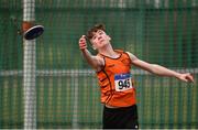 8 April 2018; Ben Connolly of Nenagh Olympic A.C., Co Tipperary, competing in the U16 Men's Discus Event during the Irish Life Health National Spring Throws at Templemore in Co. Tipperary. Photo by Sam Barnes/Sportsfile