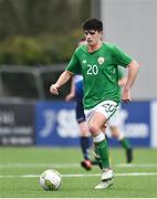 9 April 2018; Darragh Noone of Ireland during the Colleges & Universities Football League International Friendly match between Ireland and Scotland at Oriel Park, in Dundalk, Co. Louth. Photo by Seb Daly/Sportsfile