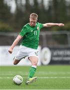 9 April 2018; Shane Daly-Butz of Ireland during the Colleges & Universities Football League International Friendly match between Ireland and Scotland at Oriel Park, in Dundalk, Co. Louth. Photo by Seb Daly/Sportsfile