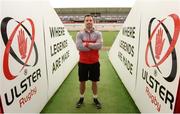 10 April 2018; Tommy Bowe during an Ulster Rugby press conference at Kingspan Stadium in Belfast. Photo by Oliver McVeigh/Sportsfile