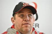 10 April 2018; Ulster Rugby Head Coach Jono Gibbes during an Ulster Rugby press conference at Kingspan Stadium in Belfast. Photo by Oliver McVeigh/Sportsfile