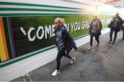 10 April 2018; Denise O'Sullivan of Republic of Ireland arrives prior to the 2019 FIFA Women's World Cup Qualifier match between Republic of Ireland and Netherlands at Tallaght Stadium in Tallaght, Dublin. Photo by Stephen McCarthy/Sportsfile