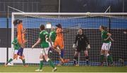 10 April 2018; Lineth Beerensteyn, right, of Netherlands scores her side's first goal during the 2019 FIFA Women's World Cup Qualifier match between Republic of Ireland and Netherlands at Tallaght Stadium in Tallaght, Dublin. Photo by Stephen McCarthy/Sportsfile