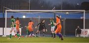 10 April 2018; Lineth Beerensteyn, 21, of Netherlands scores her side's first goal during the 2019 FIFA Women's World Cup Qualifier match between Republic of Ireland and Netherlands at Tallaght Stadium in Tallaght, Dublin. Photo by Stephen McCarthy/Sportsfile