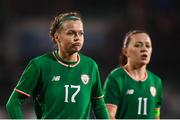 10 April 2018; Ruesha Littlejohn, left, and Katie McCabe of Republic of Ireland react following the 2019 FIFA Women's World Cup Qualifier match between Republic of Ireland and Netherlands at Tallaght Stadium in Tallaght, Dublin. Photo by Stephen McCarthy/Sportsfile