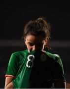 10 April 2018; Leanne Kiernan of Republic of Ireland reacts following the 2019 FIFA Women's World Cup Qualifier match between Republic of Ireland and Netherlands at Tallaght Stadium in Tallaght, Dublin. Photo by Stephen McCarthy/Sportsfile