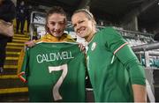 10 April 2018; Diane Caldwell of Republic of Ireland following the 2019 FIFA Women's World Cup Qualifier match between Republic of Ireland and Netherlands at Tallaght Stadium in Tallaght, Dublin. Photo by Stephen McCarthy/Sportsfile