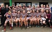 8 April 2018; The Tullow RFC team following the Womens Division 1 League Final match between St Marys RFC and Railyway Union at Naas RFC in Naas, Co. Kildare. Photo by Ramsey Cardy/Sportsfile