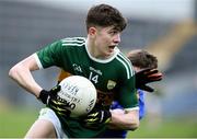 11 April 2018; Jack Kennelly of Kerry in action against Johnny Ryan of Tipperary during the Electric Ireland Munster GAA Football Minor Championship Quarter-Final match between Tipperary and Kerry at Semple Stadium in Thurles, Co Tipperary. Photo by Matt Browne/Sportsfile Photo by Matt Browne/Sportsfile