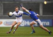 12 April 2018; Nathan Mullins of St Vincents in action against Sean Rocks of Skerries Harps during the Dublin County Senior Club Football Championship match between St. Vincent's and Skerries Harps at Parnell Park in Dublin. Photo by Sam Barnes/Sportsfile