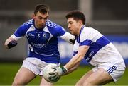 12 April 2018; Enda Varley of St Vincents in action against Sean Rocks of Skerries Harps during the Dublin County Senior Club Football Championship match between St. Vincent's and Skerries Harps at Parnell Park in Dublin. Photo by Sam Barnes/Sportsfile