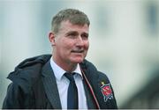 13 April 2018; Dundalk manager Stephen Kenny prior to the SSE Airtricity League Premier Division match between Bray Wanderers and Dundalk at the Carlisle Grounds in Bray, Co Wicklow. Photo by Eóin Noonan/Sportsfile