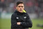13 April 2018; Ospreys interim head coach Allen Clarke prior to the Guinness PRO14 Round 20 match between Ulster and Ospreys at Kingspan Stadium in Belfast. Photo by Oliver McVeigh/Sportsfile