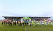 13 April 2018; Players and officials prior to the SSE Aitricity League Premier Division match between Shamrock Rovers and Bohemians at Tallaght Stadium in Tallaght, Dublin. Photo by Seb Daly/Sportsfile