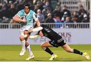 13 April 2018; Eoin McKeon of Connacht is tackled by Henry Pyrgos of Glasgow Warriors during the Guinness PRO14 Round 20 match between Glasgow Warriors and Connacht at Scotstown Stadium in Glasgow, Scotland. Photo by Paul Devlin/Sportsfile