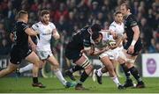 13 April 2018; Charles Piutau of Ulster is tackled by Adam Beard of Ospreys during the Guinness PRO14 Round 20 match between Ulster and Ospreys at Kingspan Stadium in Belfast. Photo by Oliver McVeigh/Sportsfile