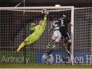 13 April 2018; Kevin Horgan of Shamrock Rovers makes a save during the SSE Aitricity League Premier Division match between Shamrock Rovers and Bohemians at Tallaght Stadium in Tallaght, Dublin. Photo by Seb Daly/Sportsfile