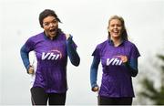 14 April 2018; Doireann, left, and Ailbhe Garrihy, members of the Vhi Run Squad, pictured at the Vhi Run Together Day at Porterstown parkrun. Vhi, presenting partner of parkrun and title sponsor of the Vhi Women’s Mini Marathon is calling on walkers, joggers and runners of all ages and abilities to join the Vhi squad in kick-starting their training 7 weeks out from the Vhi Women’s Mini Marathon on Bank holiday Sunday, 3rd June at 2pm. Photo by David Fitzgerald/Sportsfile