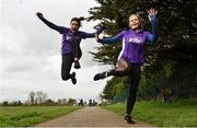 14 April 2018; Doireann, left, and Ailbhe Garrihy, members of the Vhi Run Squad, pictured at the Vhi Run Together Day at Porterstown parkrun. Vhi, presenting partner of parkrun and title sponsor of the Vhi Women’s Mini Marathon is calling on walkers, joggers and runners of all ages and abilities to join the Vhi squad in kick-starting their training 7 weeks out from the Vhi Women’s Mini Marathon on Bank holiday Sunday, 3rd June at 2pm. Photo by David Fitzgerald/Sportsfile