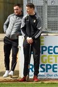 8 April 2018; Kilkenny's Ger Aylward, left, and TJ Reid before the Allianz Hurling League Division 1 Final match between Kilkenny and Tipperary at Nowlan Park in Kilkenny. Photo by Piaras Ó Mídheach/Sportsfile