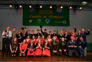 14 April 2018; All winners with their trophies after the All-Ireland Scór Sinsir Finals 2018 at the Clayton Hotel Ballroom & Knocknarea Arena in Sligo IT, Sligo. Photo by Eóin Noonan/Sportsfile